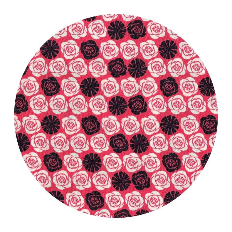Stof Japansk Inspiration, Pink Roses, pr. m.