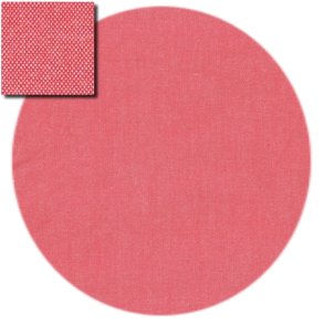 Bomuldsstof, Artisan chambray i rd og hvid pr. m.