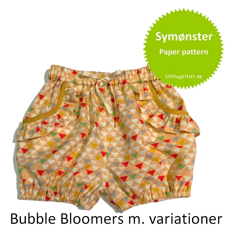 Bubble Bloomers, Symnster/paper pattern, str. &frac12; til 5 r