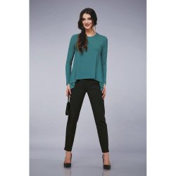 Viskose twill stof m. strk. Mrkbrun, pr. m.