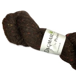 Dagmar by Permin uldgarn, m�rkebrun, fv 17, pr. 50 g.