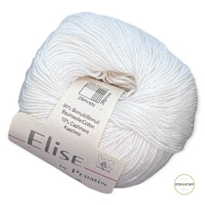 Elise by Permin, hvid, fv 10, pr. 25 g.