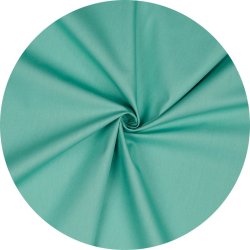 Bomuldsstof i ensfarvet stvet grn, pr. m.