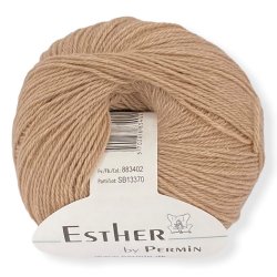 Esther by Permin, beige, fv 02, pr. 50 g.