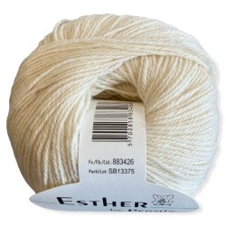 Esther by Permin, rhvid, fv 26, pr. 50 g.