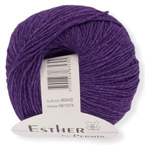 Esther by Permin, passion/lilla, fv 30, pr. 50 g.