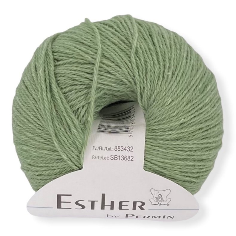 Esther by Permin, lys grn, fv 32, pr. 50 g.