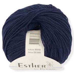 Esther by Permin, marinebl, fv 36, pr. 50 g.
