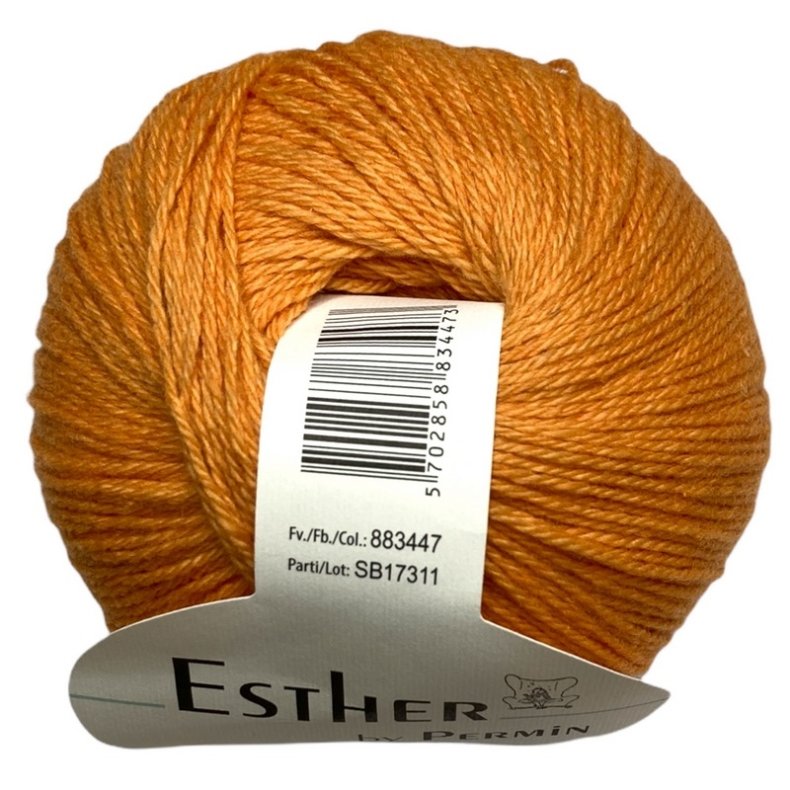 Esther by Permin, orange, fv 47, pr. 50 g.
