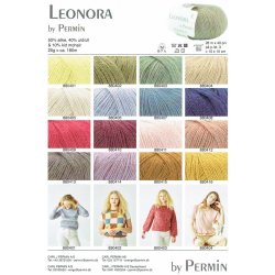 Leonora by Permin, oliven, fv 02, pr. 25 g.
