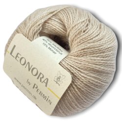 Leonora by Permin, ecru, fv 05, pr. 25 g.