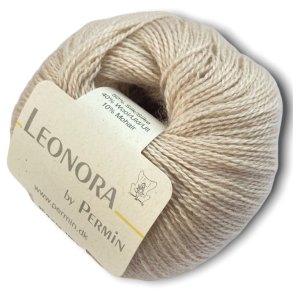 Leonora by Permin, ecru, fv 05, pr. 25 g.