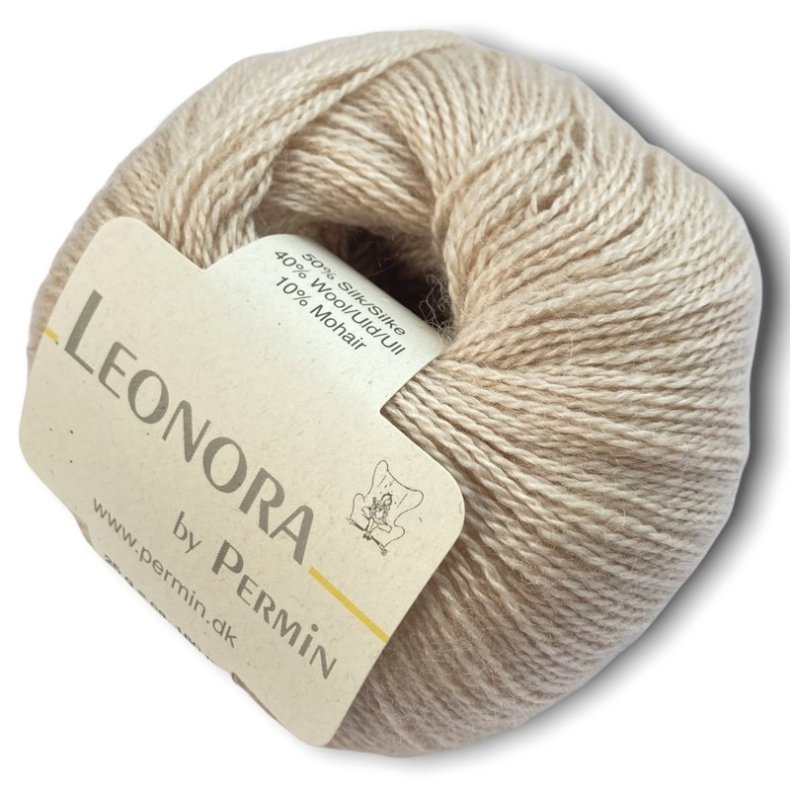 Leonora by Permin, ecru, fv 05, pr. 25 g.
