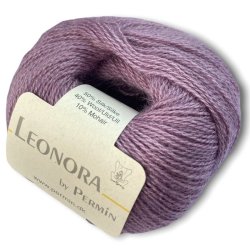 Leonora by Permin, stvet lilla, fv 14, pr. 25 g.