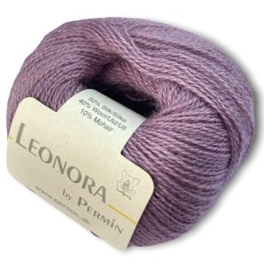 Leonora by Permin, stvet lilla, fv 14, pr. 25 g.