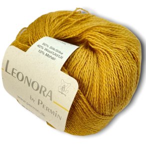 Leonora by Permin, sennepsgul, fv 16, pr. 25 g.