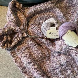 Maja Color by Permin bomuldsgarn, lilla/beige/gr�, fv. 22 pr. 50 g.