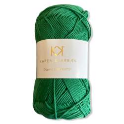 Jolly Green. kologisk bomuldsgarn. Karen Klarbk. Pr. 50 g.