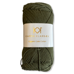 Dark Olive. �kologisk bomuldsgarn. Karen Klarb�k. Pr. 50 g.