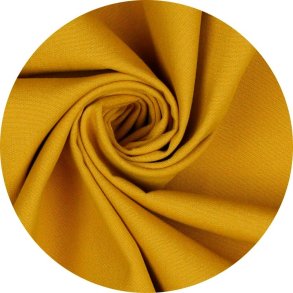 kologisk bomuldspoplin, okker, pr. m.