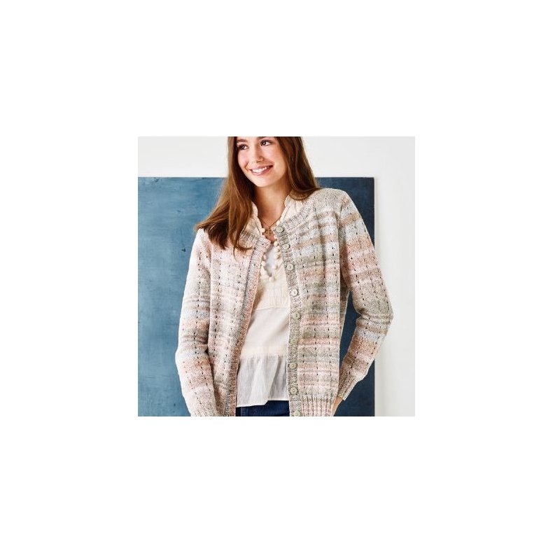 Maja Color by Permin bomuldsgarn, sand/grn, fv. 14, pr. 50 g.