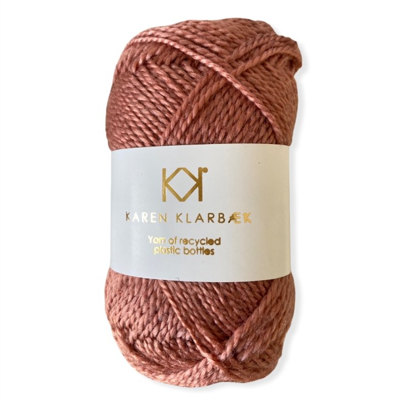 Plastikflaske garn, Dark Old Rose, pr. 50 g.