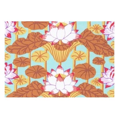 Bomuldsstof med blomster