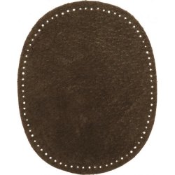 Albuelapper, �gte ruskind, ovale i 6 farver, pr. par