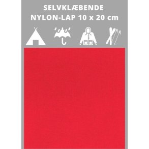 Selvklbende nylon lap, rd. Reparationslap