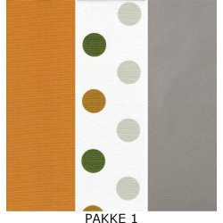 Stofpakke. Akryl-coatet stof til 3 spisesmkke