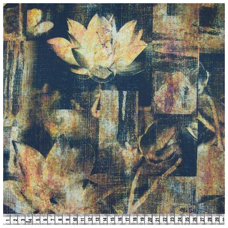 Kraftigt twill stof. Lotus, pr. m.