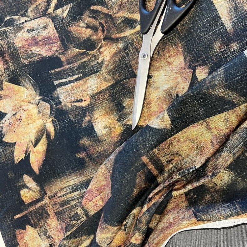 Kraftigt twill stof. Lotus, pr. m.