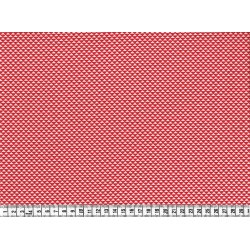StofRest 1,7 m. Bomuldsstof med sm rde og hvide trekanter