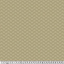 Viskose poplinstof m. strk. Petit Bloom, khaki, pr. m.