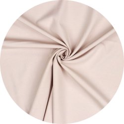 Viskose poplinstof m. strk. Ensfarvet lys rosa, pr. m.