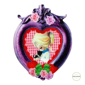 Strygemrke. Pige og kat, pr. stk