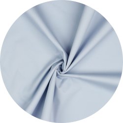 Stof. Twill med strk, lysebl,  pr. m.