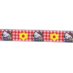 Bnd med Hello Kitty, rd tern, pr. m.