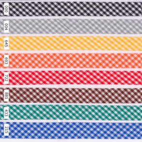 Kantebnd , Skrbnd, Kant bnd med tern, 8 farver, pr. m.