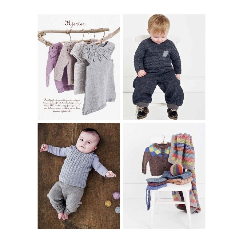 Babystrik p� pinde 3&frac12;-4, strikkeh�fte af Lene Holme Sams�e