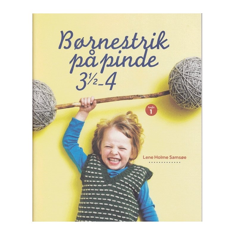 Brnestrik p pinde 3&frac12;-4, strikkehfte af Lene Holme Samse