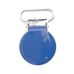 Clips. Seleclips, suttekde-clips, kongebl, 20 mm