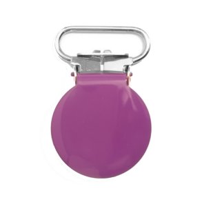 Clips. Seleclips, suttekde-clips, lilla, 20 mm