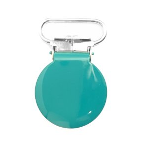 Clips. Seleclips, suttek�de-clips, petrolgr�n, 20 mm