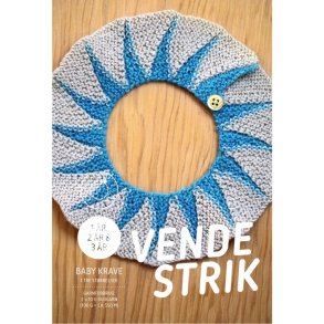 Strikkeopskrift, Krave vendestrik str. 1, 2 og 3 r, pr. stk