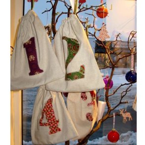 DIY Sy-Kit Jul: Adventsposer m. tal 1 til 4
