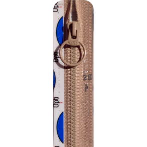 Delbar lynls plast m. ring, beige. 40 cm