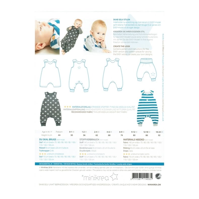 MiniKrea 11403 Sparkedragt str. 44 - 92 cl