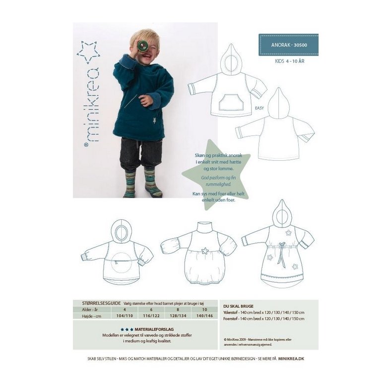 MiniKrea 30500  Anorak 4-10 r