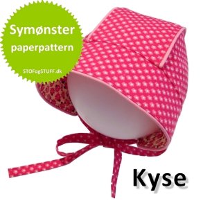 Baby Kyse med Tittekanter, Symnster/paper pattern, str. 0-24 mdr.